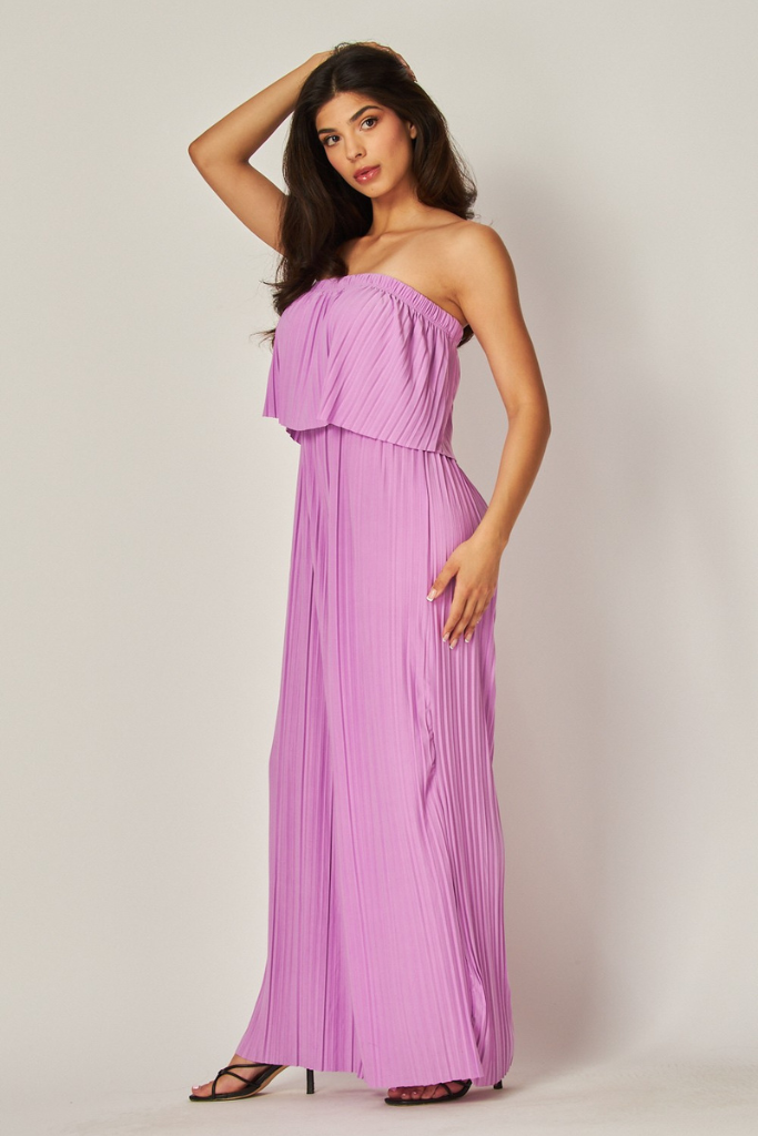 Seal The Deal Jumpsuit - Lilac