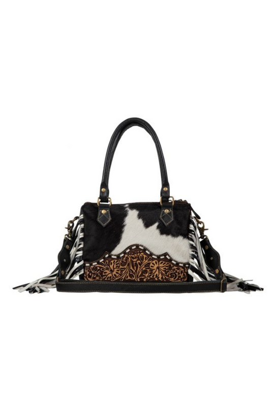 Myra Bag Durango Hand-Tooled Fringed Concealed Carry Bag