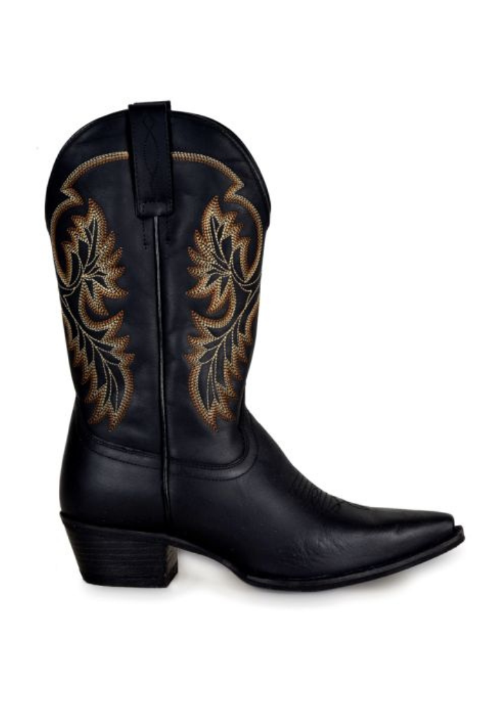Myra Fresco Cowboy Boot- Black