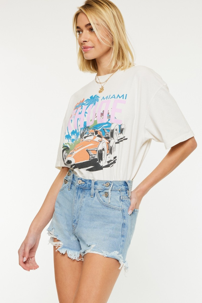 Emmalyn Denim Shorts - Light Wash