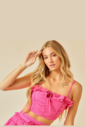 Misunderstood Crop Top- Pink