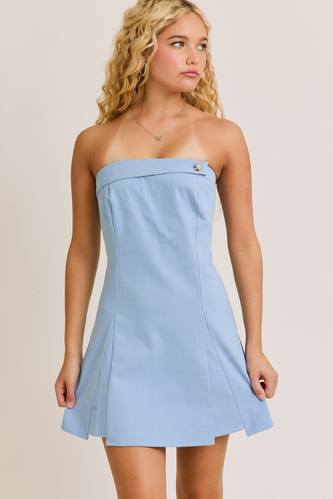 This Feeling Dress  - Baby Blue