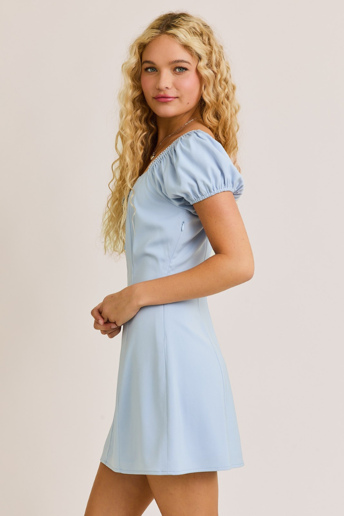Picture This Dress - Light Blue