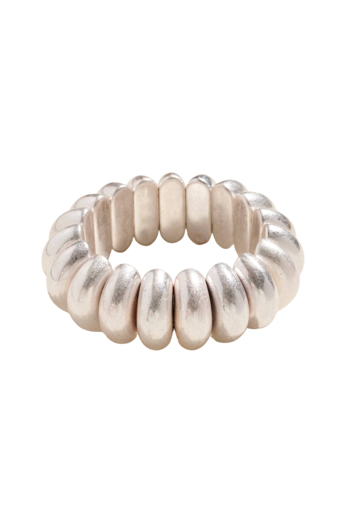 By Now Round Stretch Bracelet - Silver