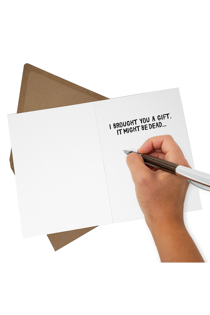 Dead Mouse Birthday Card