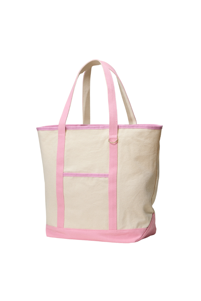 Cotton Canvas Tote - Pink