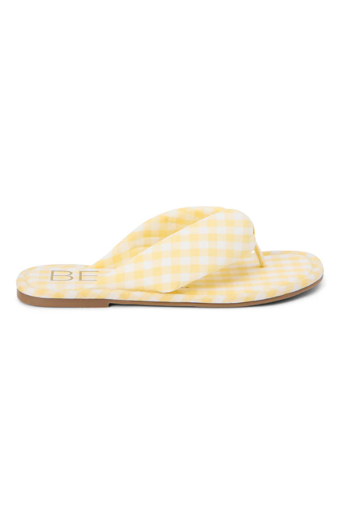 Matisse Gidget Flip Flop - Checkered Yellow