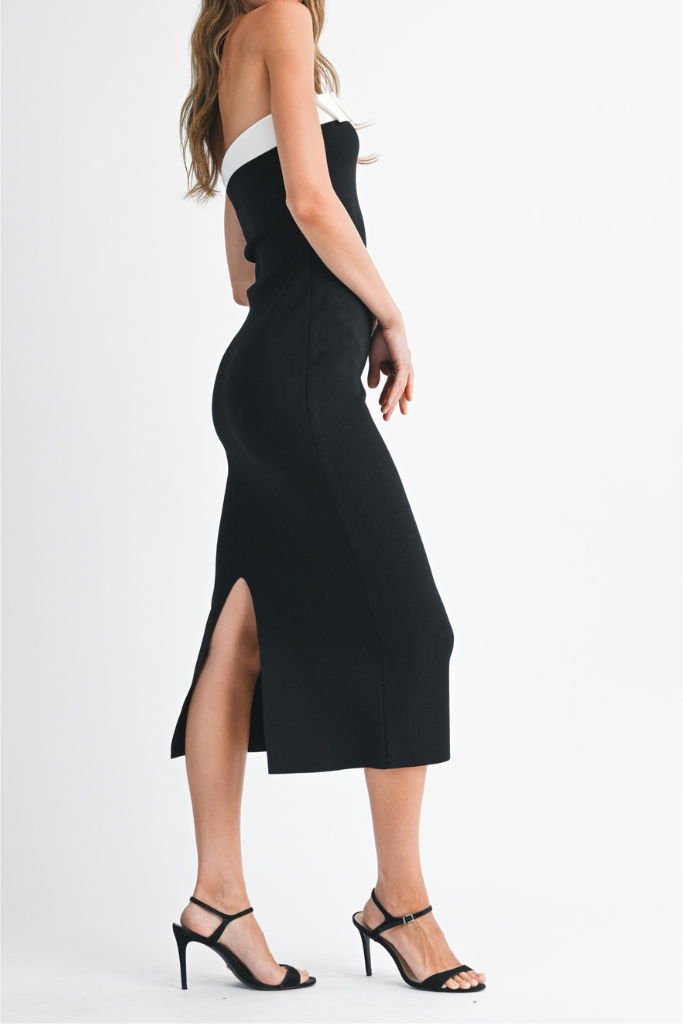 Sending Love Midi Dress - Black