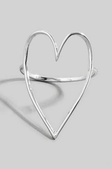Open Heart Cut Out Ring -