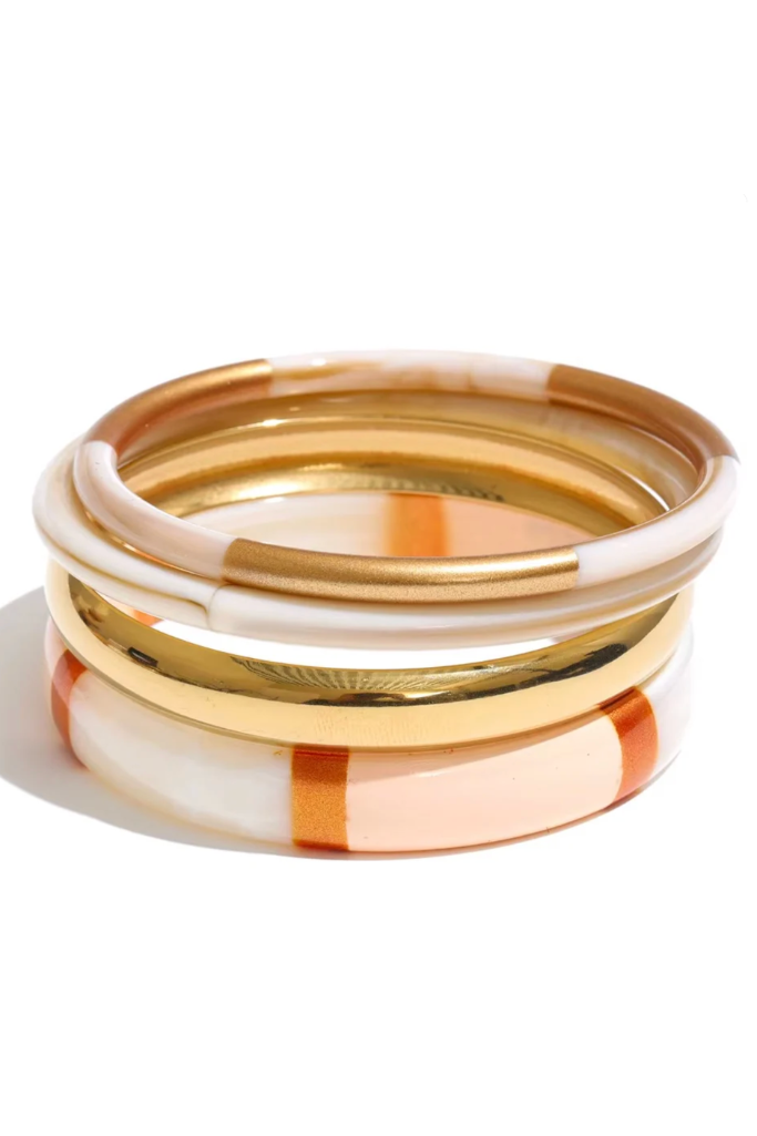 The Socialite Bangle Set - Beige