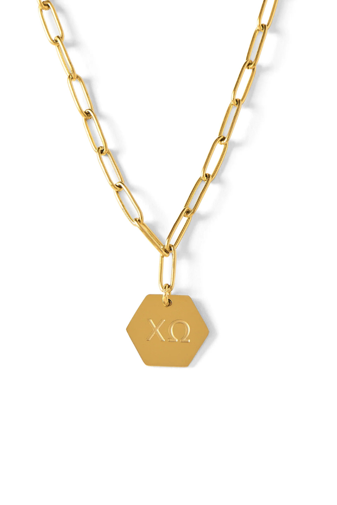 Sorority Paperclip Necklace - Chi O