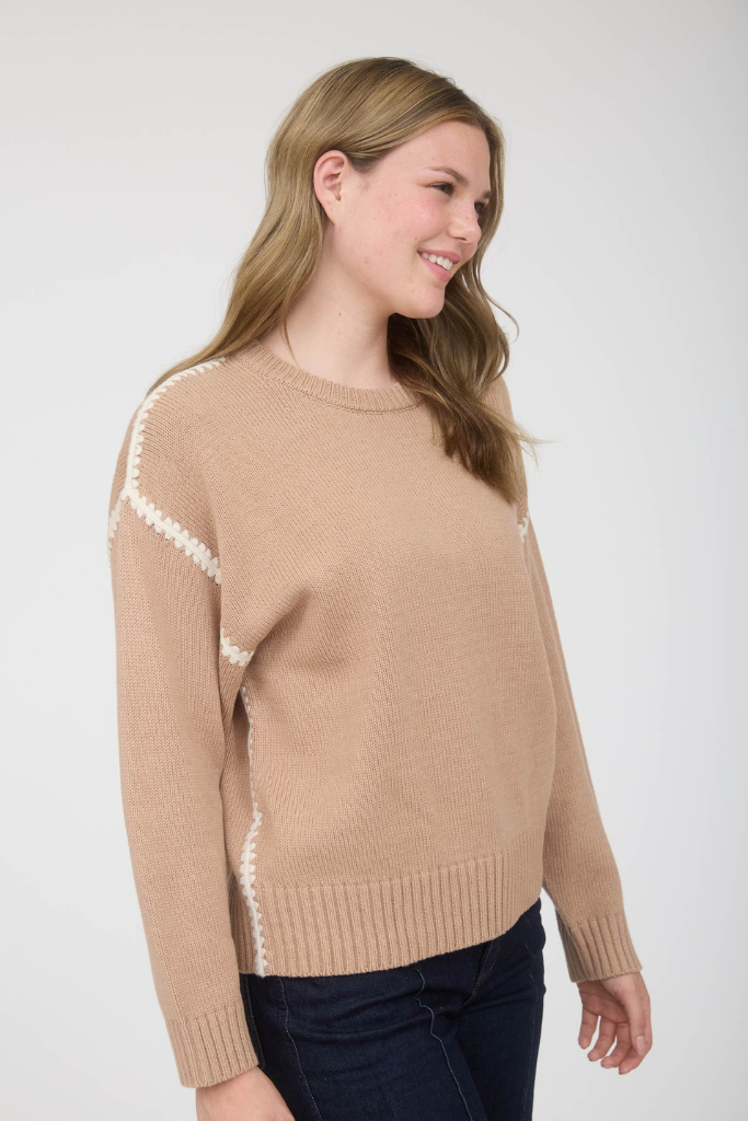Cressida Knit Sweater -  Beige
