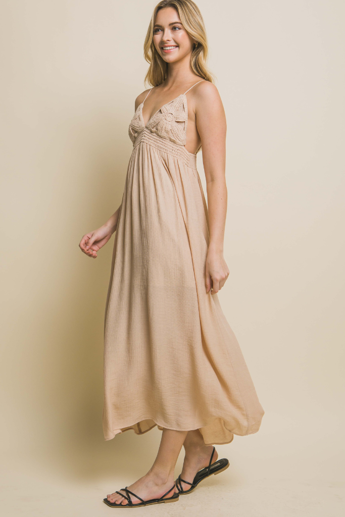 Secret Truth Maxi Dress - Khaki