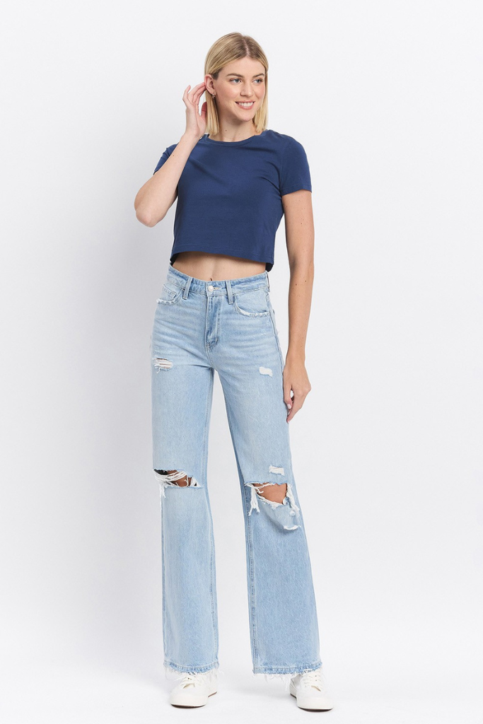 Modern Day Straight Leg Jeans - Light Wash