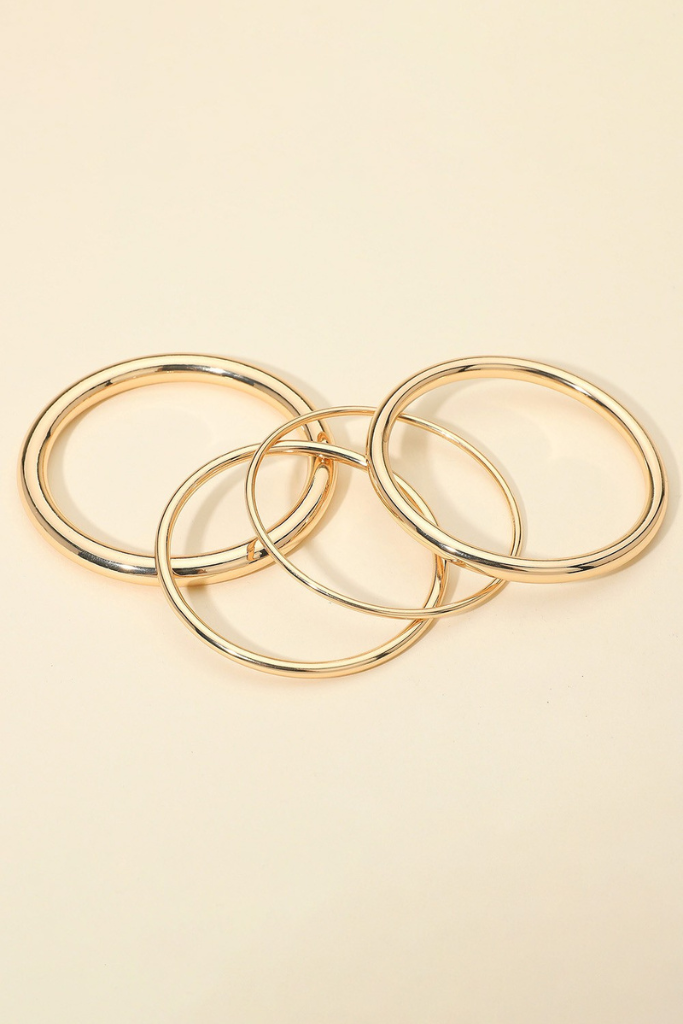 Us Forever Bangle Set - Gold
