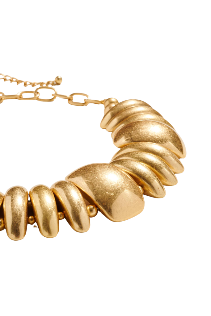 All Along Domed Chain Necklace - Gold