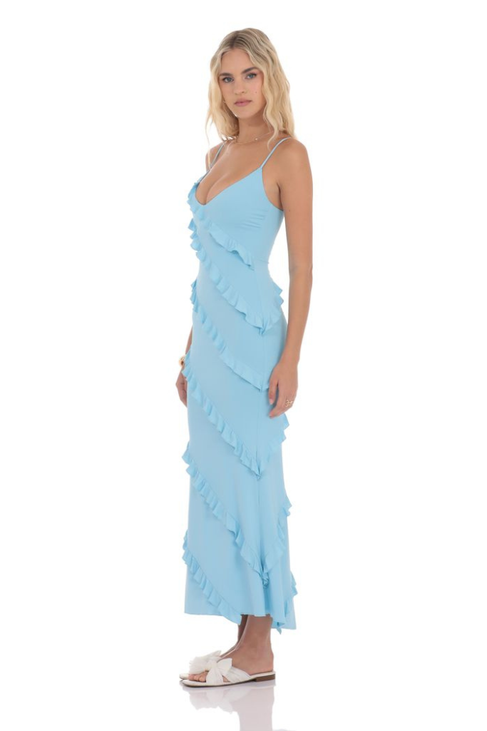 All Promises Maxi Dress -Blue