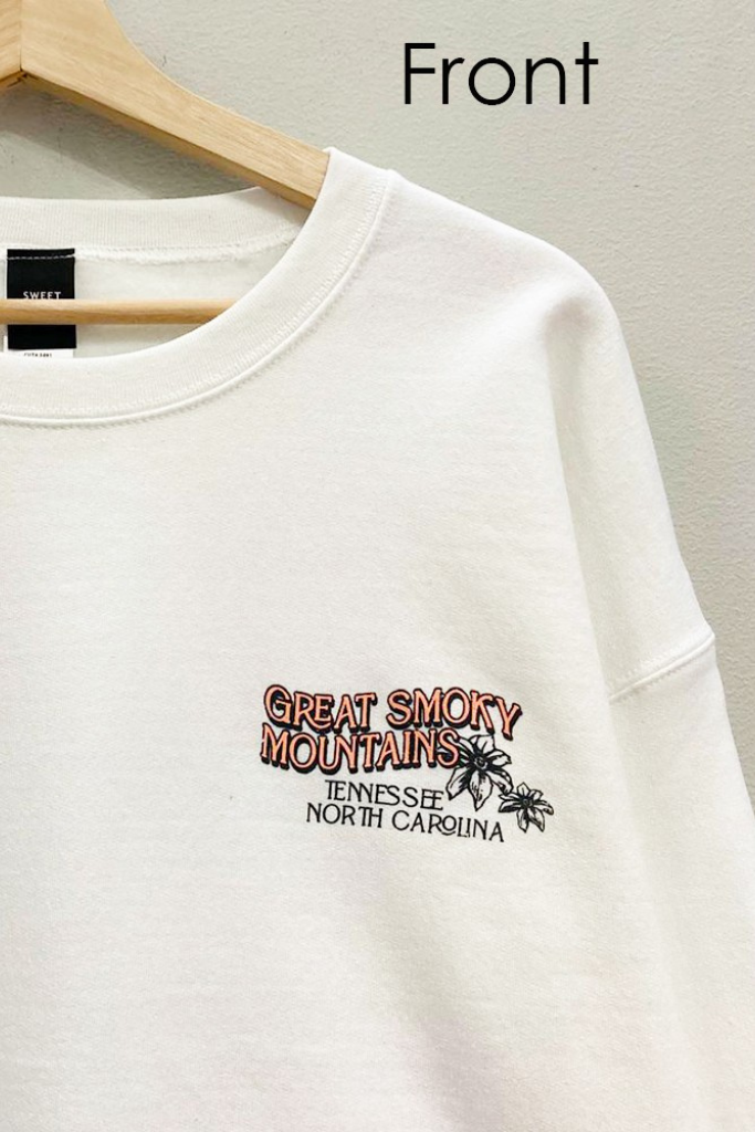 Smoky Mountains Sweatshirt - White