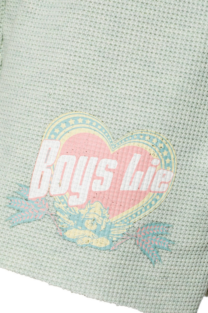 Boys Lie Breakfast Beers Shorts - Pastel Sage