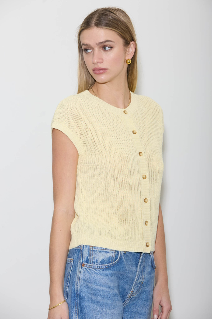 Simple Joy Cardigan - Yellow
