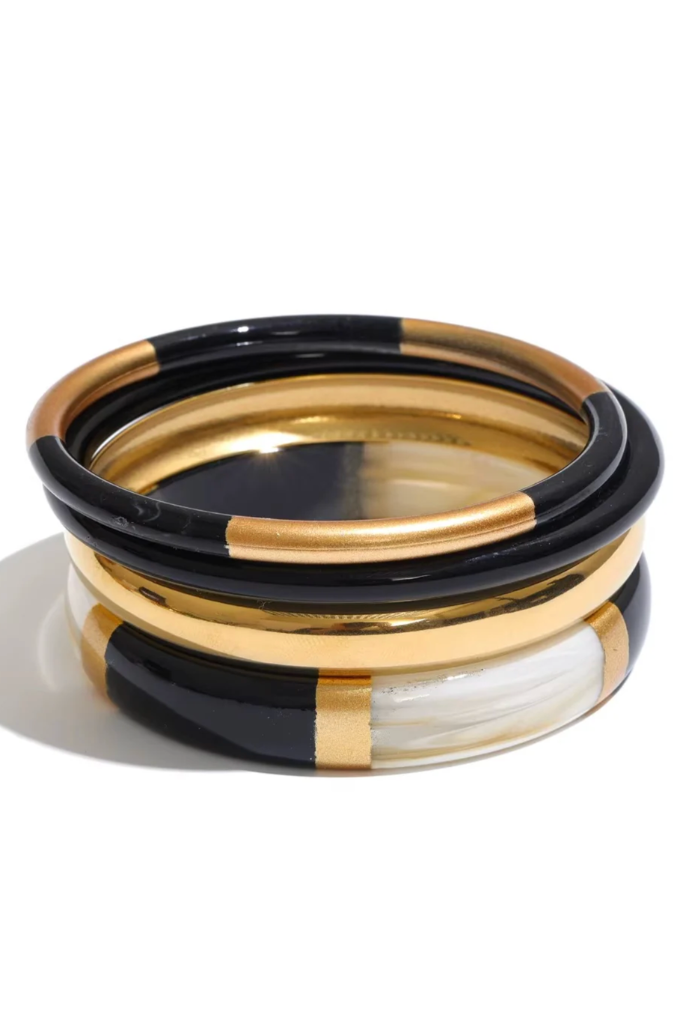 The Socialite Bangle Set - Black