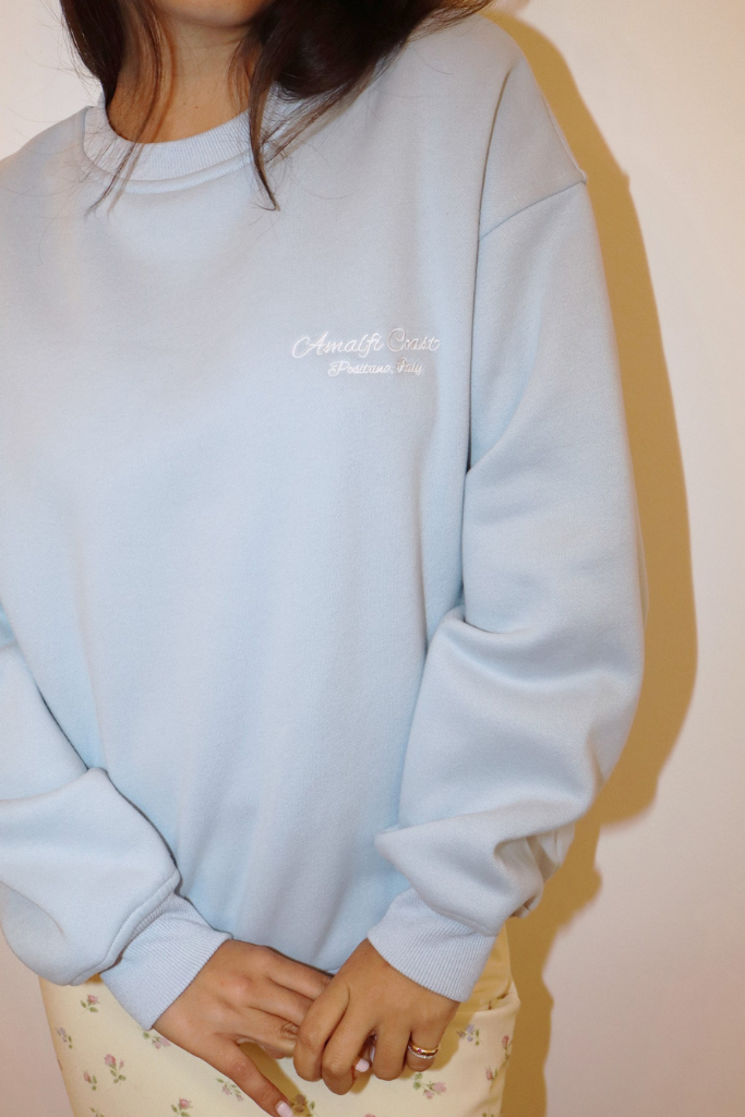 Amalfi Shore Sweatshirt - Ice Blue