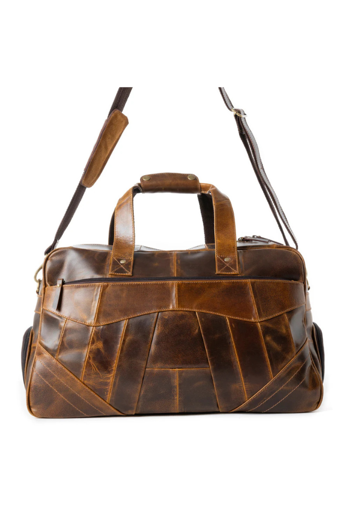 Myra Rawhide Leather Travel Bag - Rodeo Tan