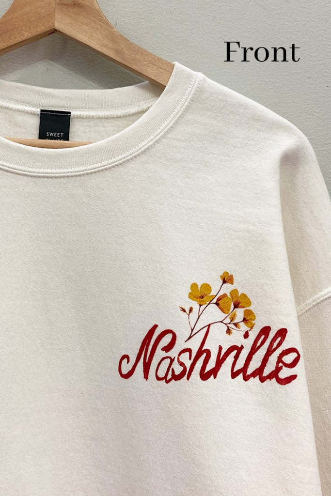 Nashville Graphic Sweatshirt - Cream