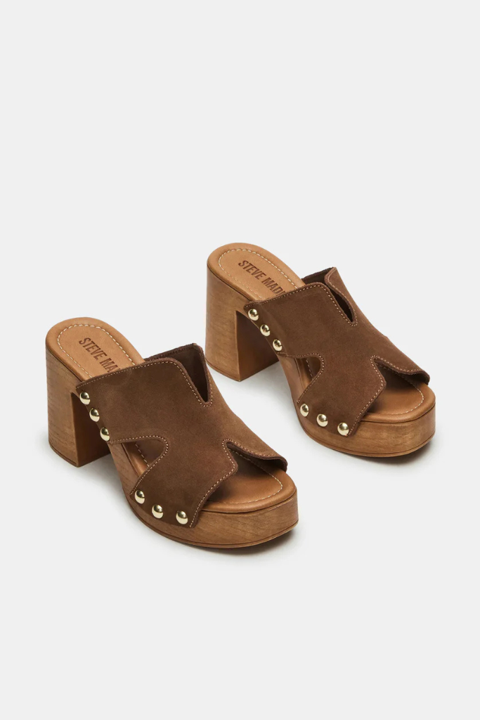Steve Madden Sunkissed Platform Sandal - Chestnut Suede