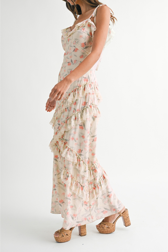 Sweet Secret Midi Dress - Light Pink