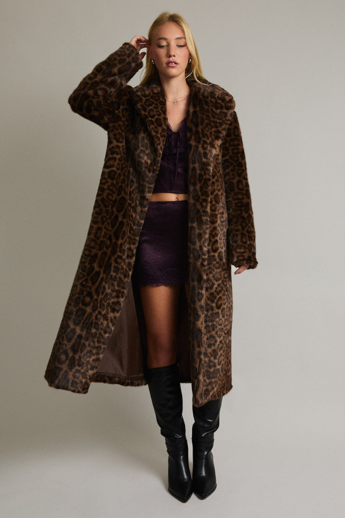 Fall Agenda Coat - Leopard