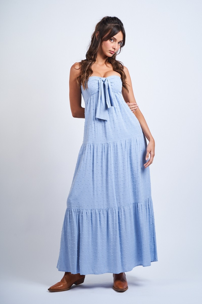 Final Kiss Maxi Dress - Blue