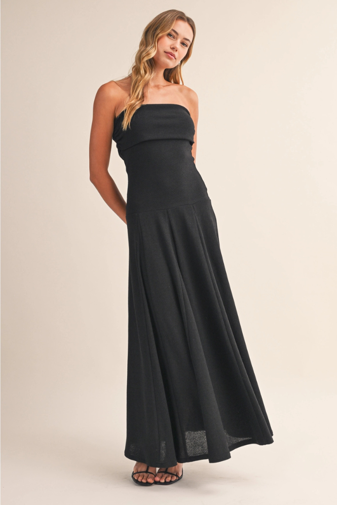 Tessie Tube Maxi Dress - Black