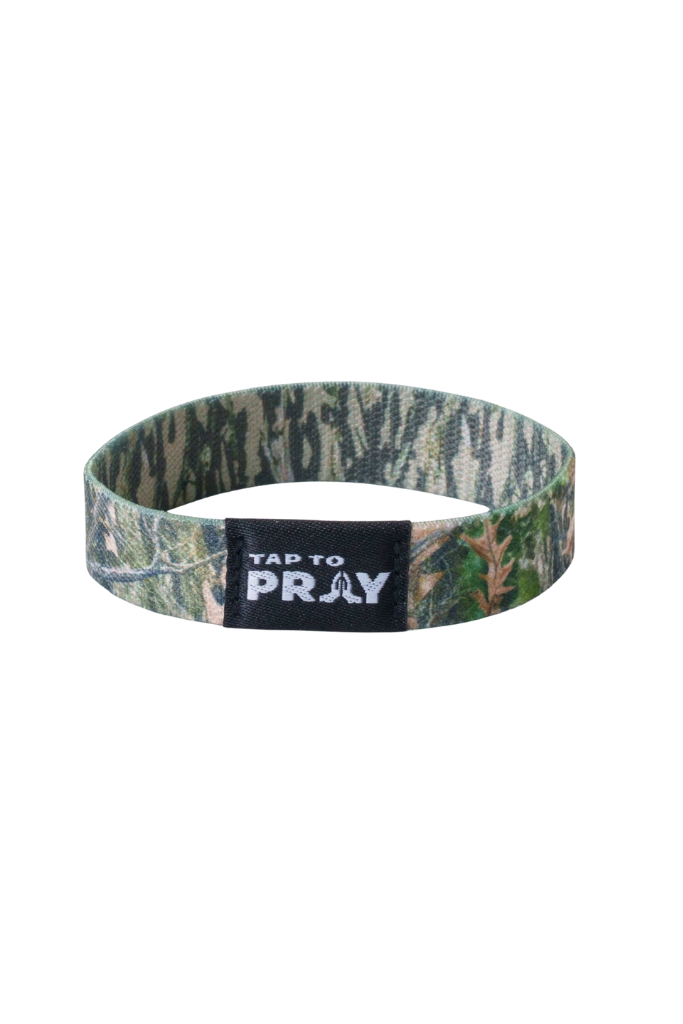 Tap To Pray™ Wristbands - Forest & Tree Bark Camo