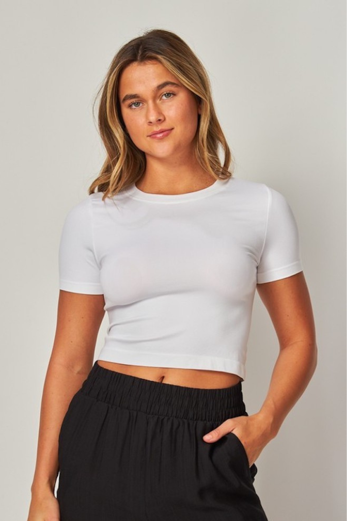 Cyrus Baby Tee - White