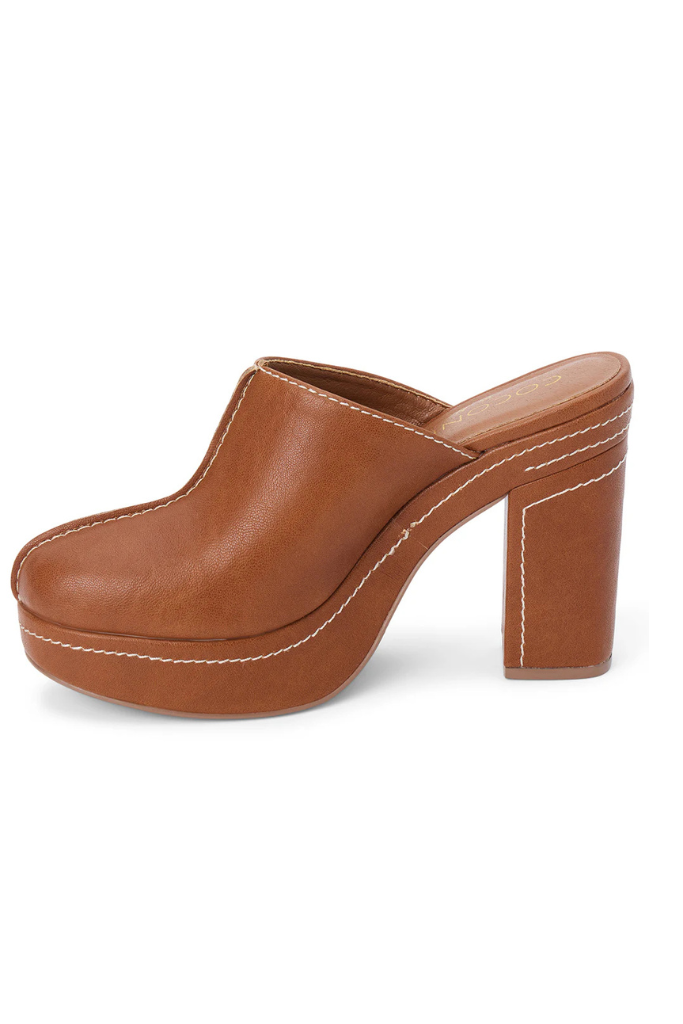 Krista Heeled Mule - Tan