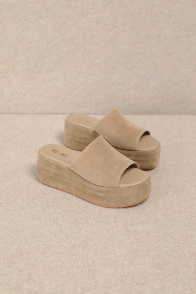 Harbor Platform Sandal - Taupe