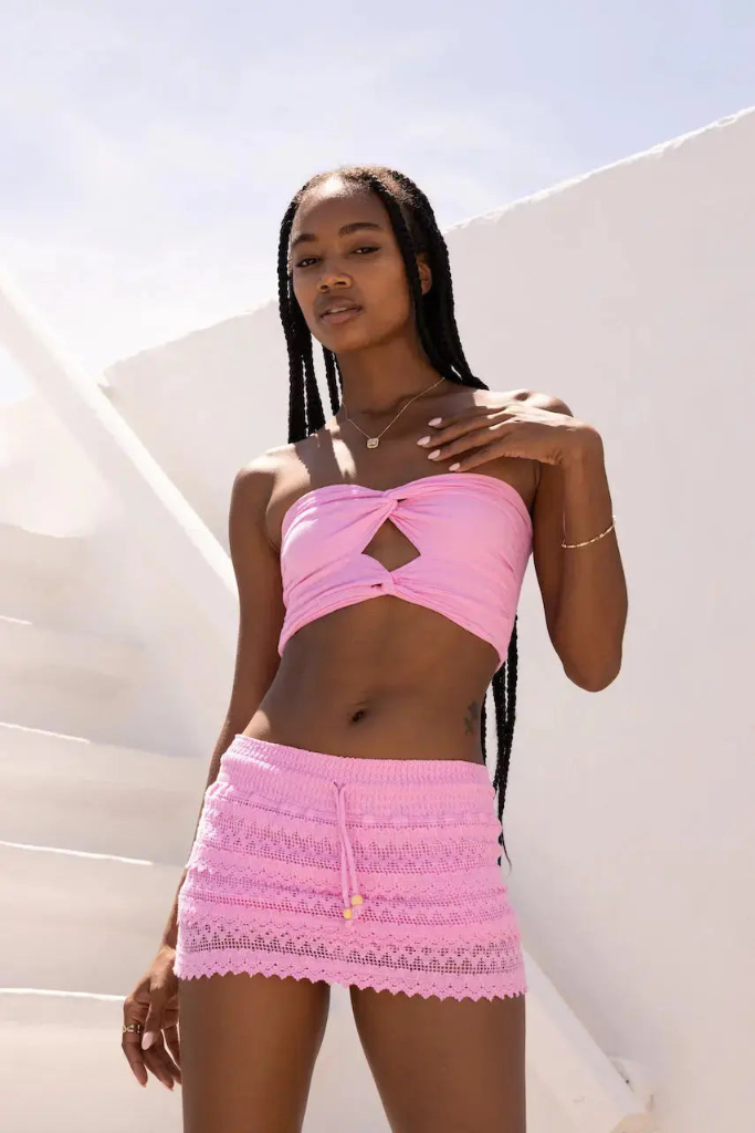Blanco By Nature Sofia Crop Top - Hot Pink