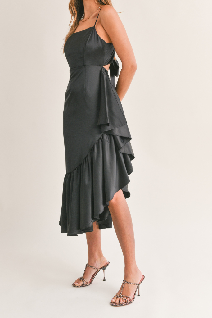 Light My Love Maxi Dress -Black