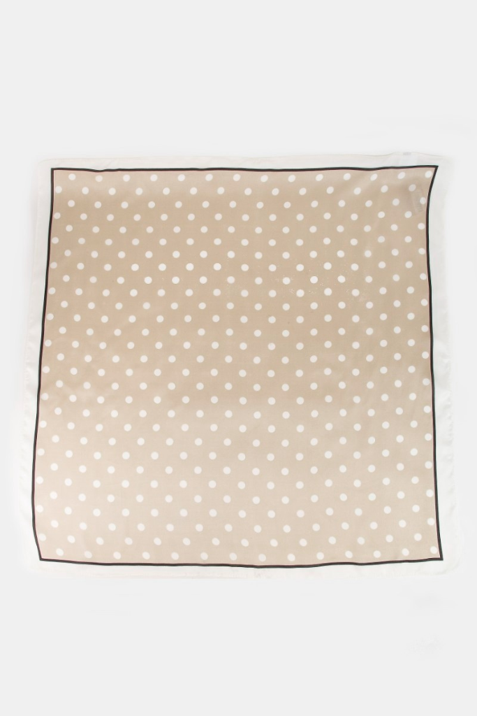 Everlay Polka Dot Scarf - Khaki
