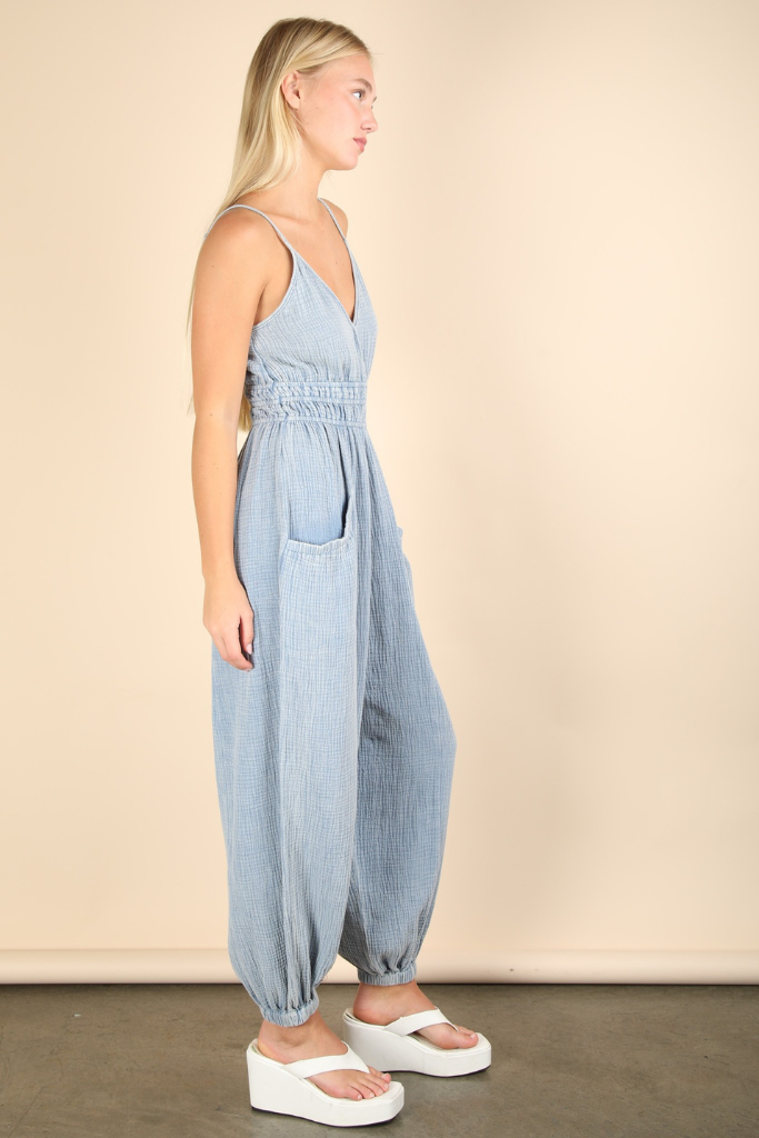 More Than Me Jumpsuit - Blue