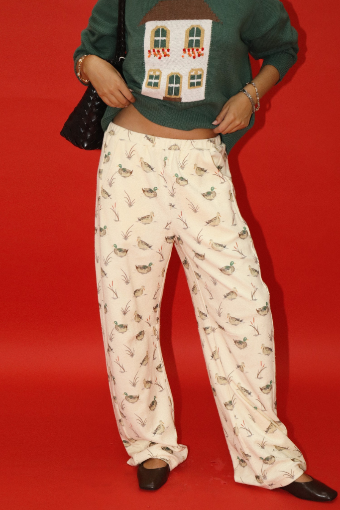 Duck Pond Lounge Pants - Cream
