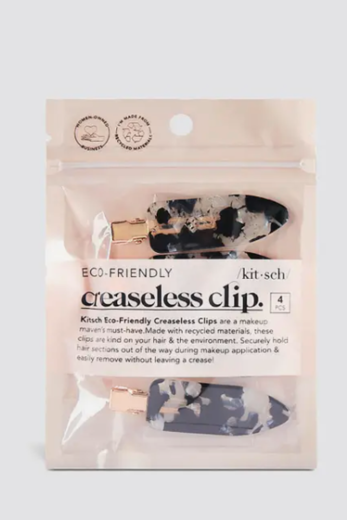 Creaseless Clips 4pc Set - Black Terrazzo