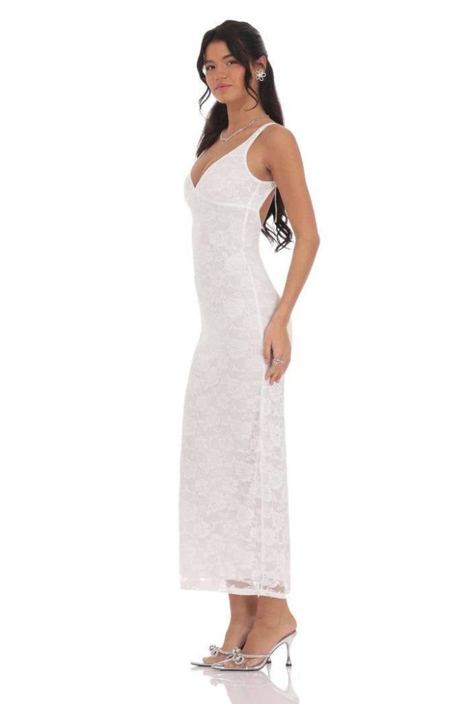 Lucy In The Sky Ramona Maxi Dress - White
