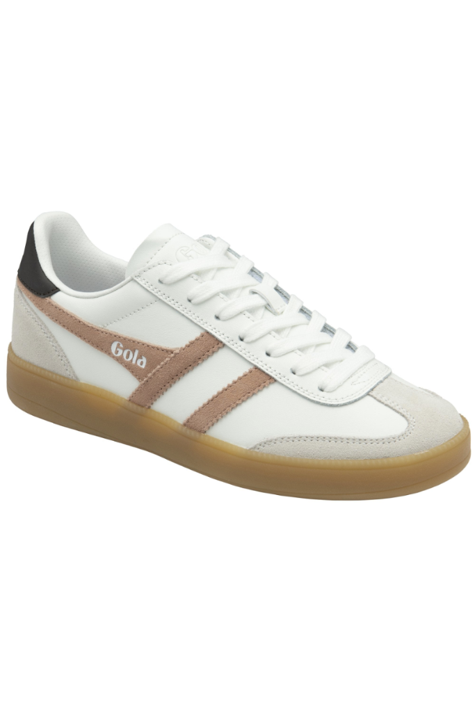 Gola Viper Leather Sneaker- White/Brown