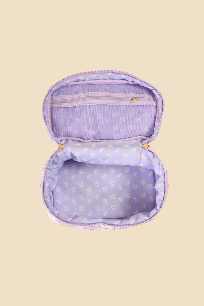 Glam &amp; Glow Makeup Bag - Bouquet Beauty Purple