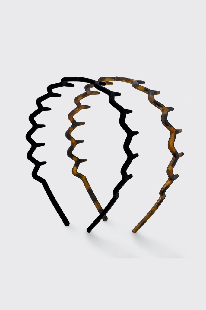 Kitsch Zig Zag Headband - Black/Tort