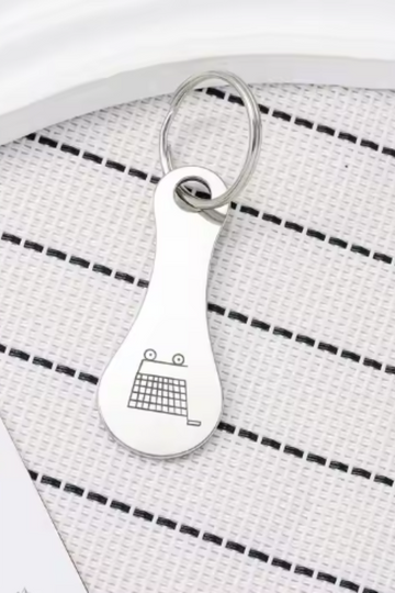 Shopping Cart Quarter Keychain