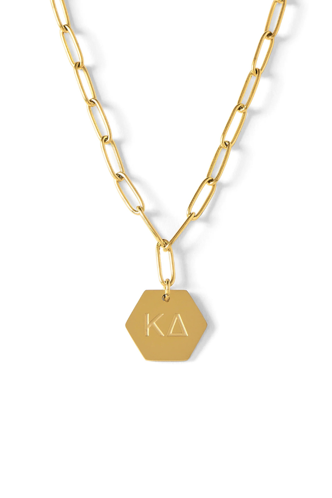 Sorority Paperclip Necklace - Kappa Delta