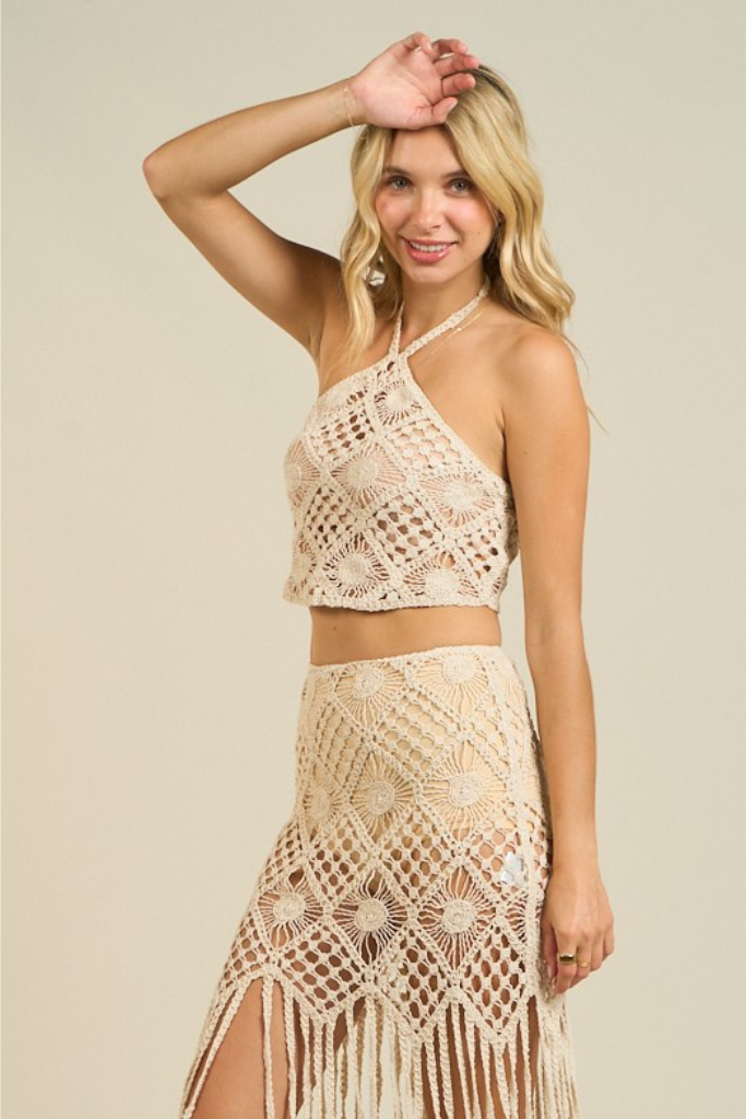 Clean Break Halter Top - Sand